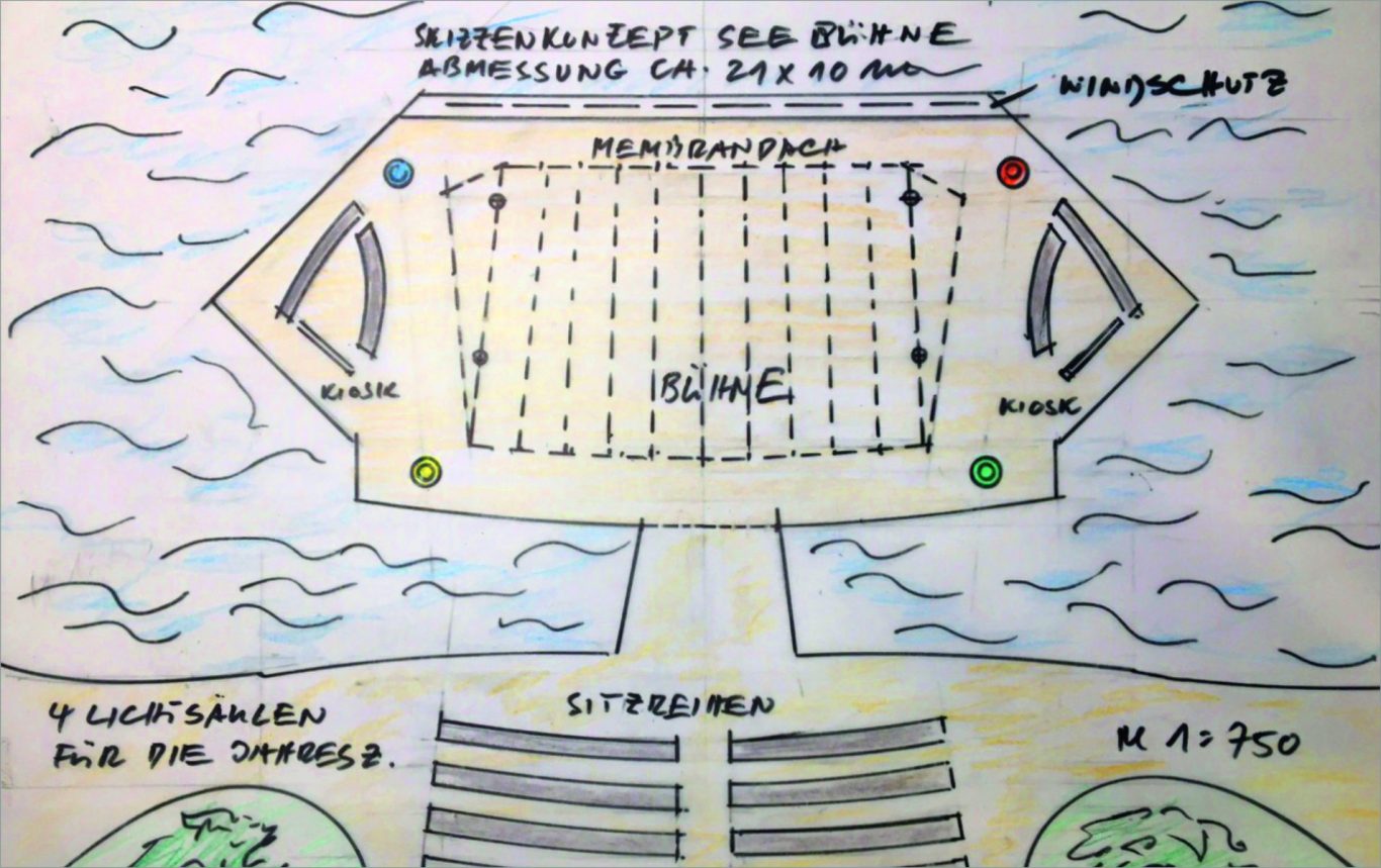 Wasser-Licht- und Landschaftsskulptur