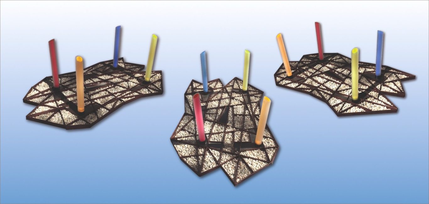 Wasser-Licht- und Landschaftsskulptur