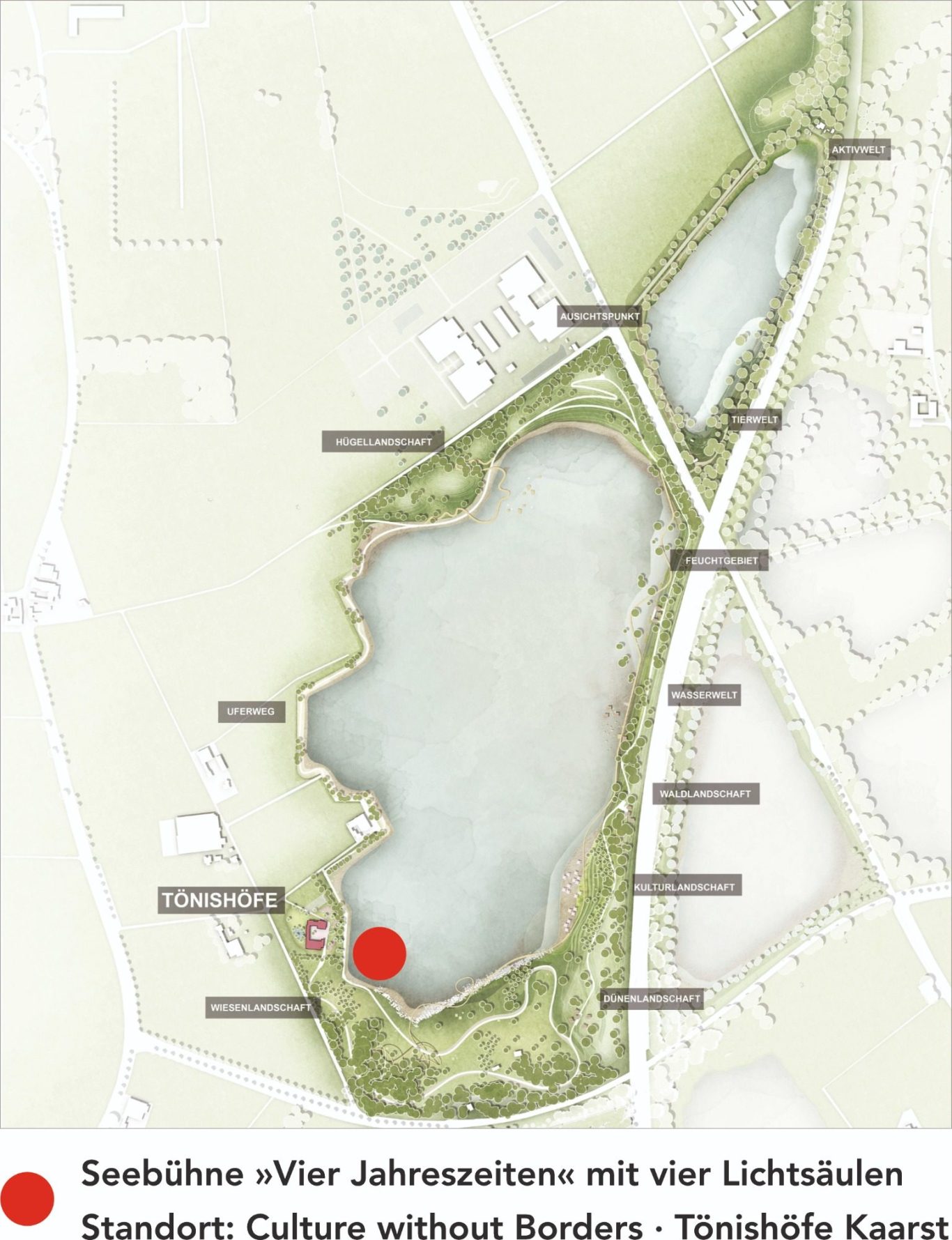 Wasser-Licht- und Landschaftsskulptur