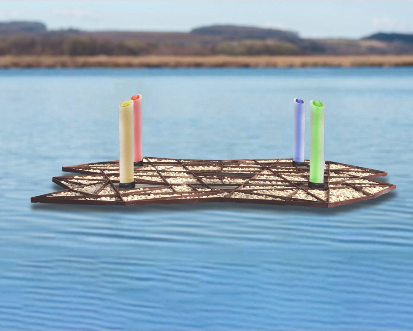 Wasser-Licht- und Landschaftsskulptur