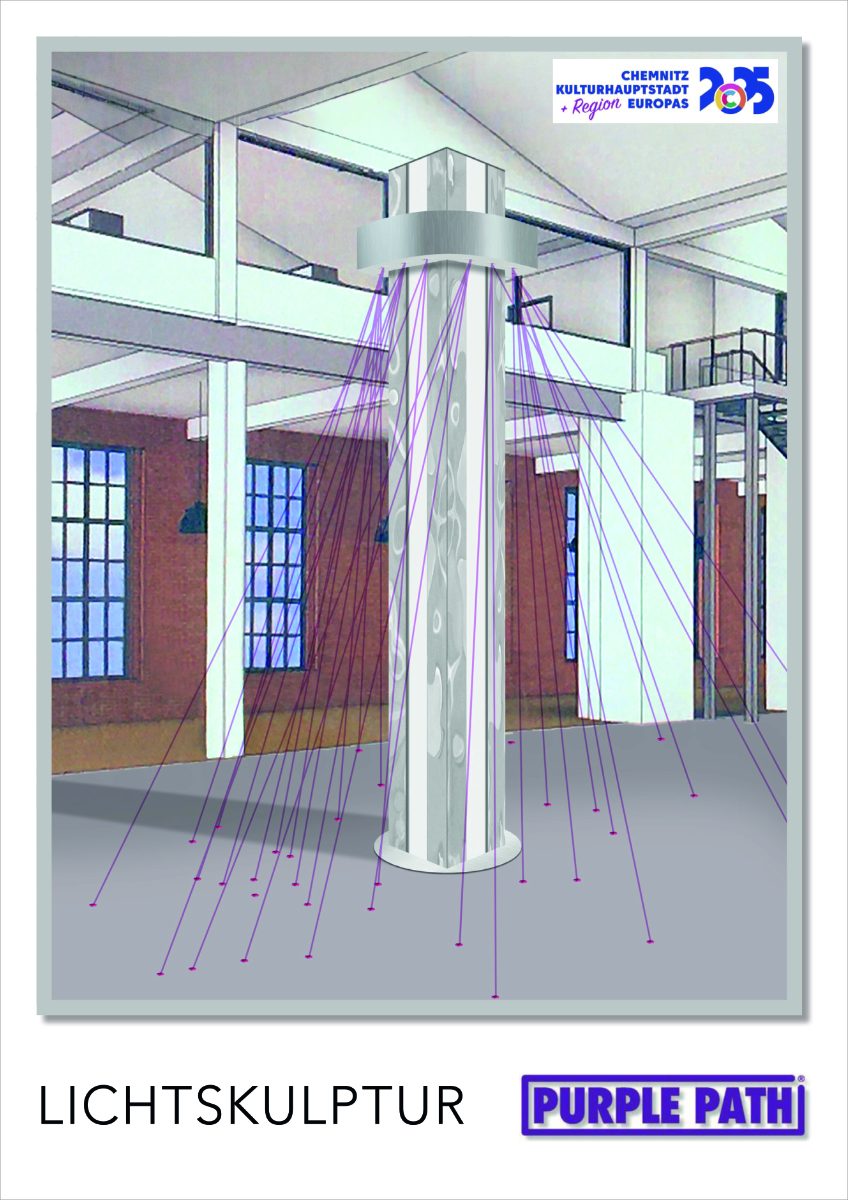 Wasser-Licht- und Landschaftsskulptur